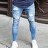 Stylish Ripped Denim Harem Pants for Men - Comfortable Casual Fit